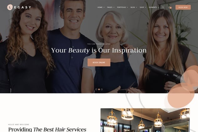 Legasy 1.0.4 – Beauty & Spa WordPress Theme