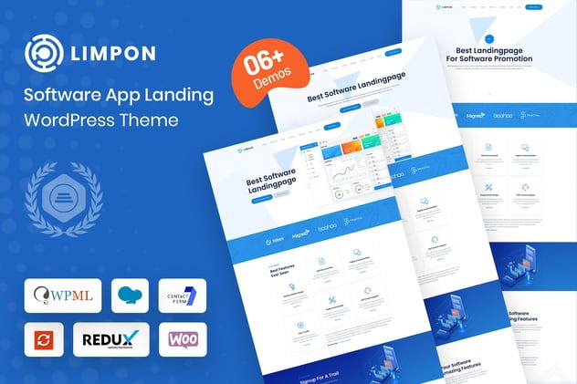 Limpon 1.2.0 – Software App Landing WordPress Theme
