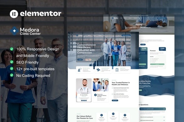 Medora 1.0 – Medical Clinic Services Elementor Template Kit