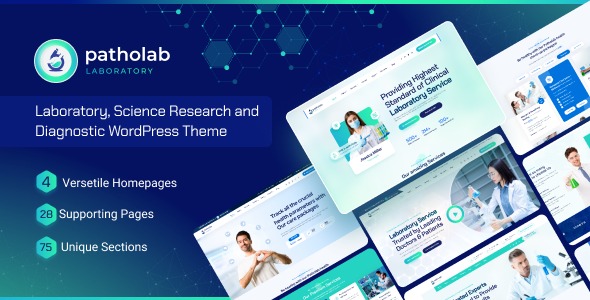 Patholab 1.0.6 – Laboratory & Science Research WordPress Theme