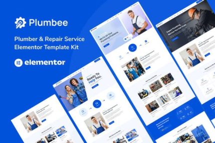 Plumbee - Plumber & Repair Services Elementor Template Kits