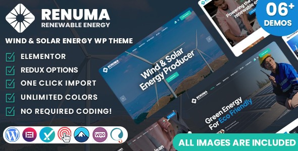 Renuma 1.2 – Wind & Solar Energy WordPress Theme