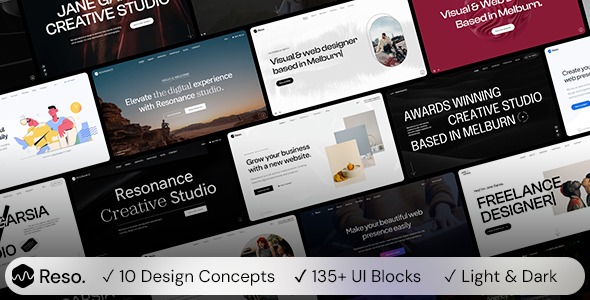 Resonance 1.4.4 – Creative Modern Agency, Freelancer & Portfolio WordPress Theme