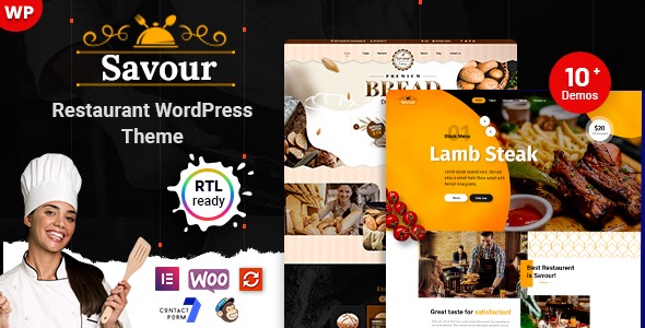 Savour 1.0.3 – Restaurant WordPress Theme