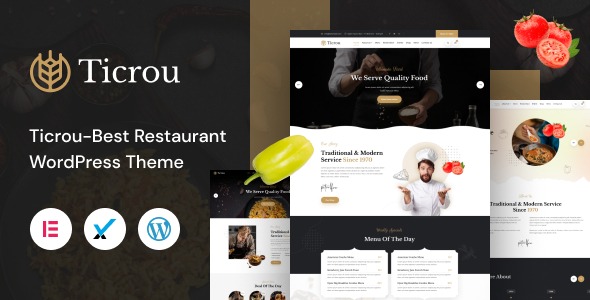 Ticrou 1.3 – Restaurant WordPress Theme