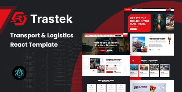 Trastek 1.0 – Transport & Logistics React Template