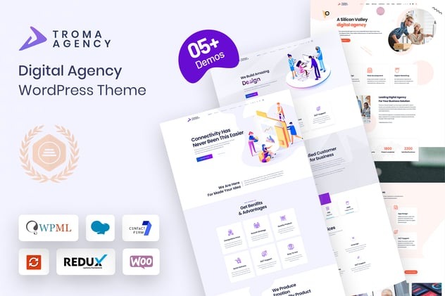 Troma 1.2.7 – Digital Agency WordPress Theme