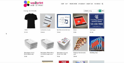 wp2print - web-to-print e-Commerce system