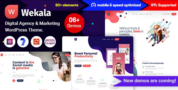 Wekala 1.0.1 – Digital Agency & Marketing WordPress Theme