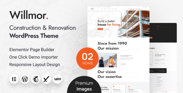 Willmor 1.0 – Construction & Renovation WordPress Theme
