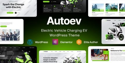 Autoev - Electric Vehicle Charging WordPress Theme