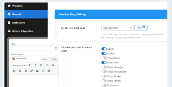 BuddyPress Member Blog Pro 1.8.6