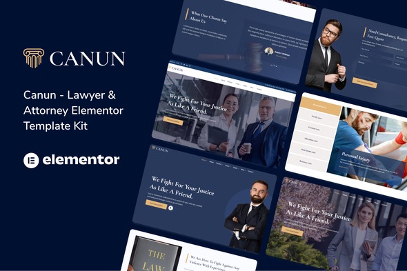 Canun 20250416 – Lawyer Attorney and Law Firm Elementor Template Kits