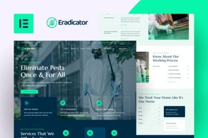 Eradicator - Pest Control Services Elementor Pro Template Kits