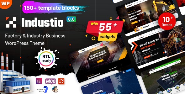 Industio 1.0.1 – Industry & Factory WordPress Theme