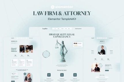 Legalize - Law Firm & Attorney Elementor Template Kits