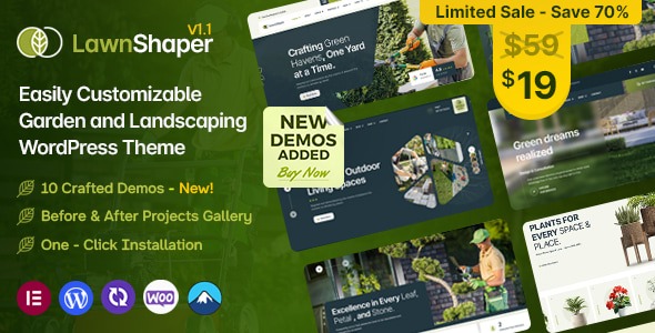 Lawnshaper 1.2.1 – Gardening & Landscaping WordPress Theme