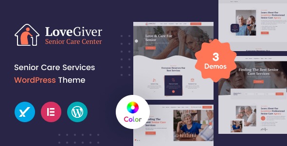 Lovegiver 1.0.1 – Senior Care WordPress Theme + RTL