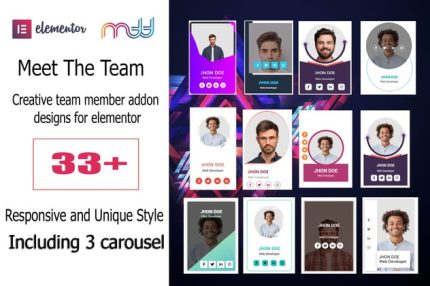 Meet The Team for Elementor