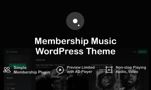 Musicon 4.4 – WordPress Membership Music Theme