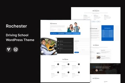 Rochester 2.1 – Driving School WordPress Theme