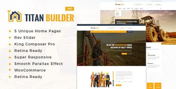 Titan Builders 2.5 – Construction WordPress Theme