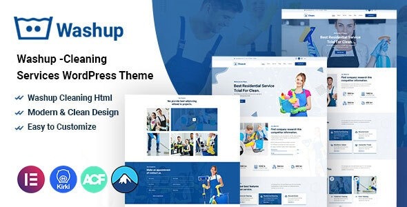 Washup 1.0.0 – Cleaning Services WordPress Theme
