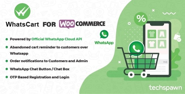 WhatsCart 1.1.3 – Whatsapp Abandoned Cart Recovery, Order Notifications, Chat Box, OTP for WooCommerce