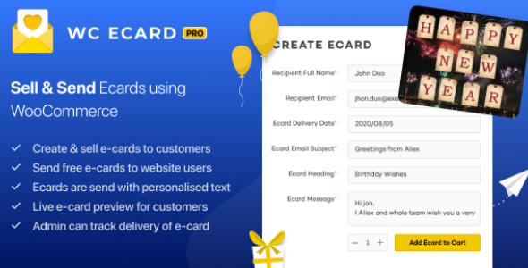 WooCommerce eCards Pro 2.1.0