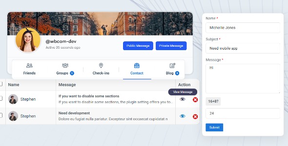 BuddyPress Contact Me 1.2.2