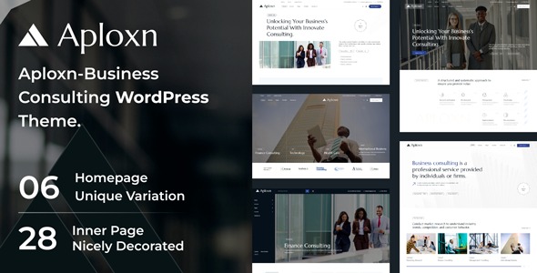 Aploxn 1.0.0 – Business Consulting WordPress Theme