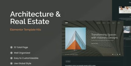 Archstudio - Modern & Luxury Architecture Template Kits