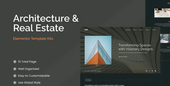 Archstudio 1.0 – Modern & Luxury Architecture Template Kits