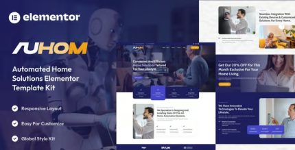 Auhom - Smart Home Automation Elementor Template Kit