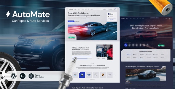 AutoMate 1.0 – Car Repair & Auto Services WordPress Theme