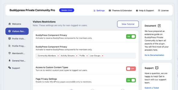 BuddyPress Private Community Pro 3.0.0