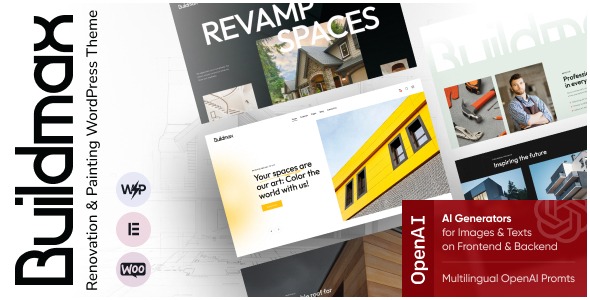 BuildMax 1.3 – Renovation & Painting WordPress Theme
