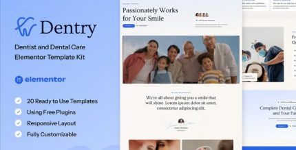 Dentry - Dentist & Dental Care Elementor Template Kit