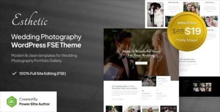 Esthetic - Wedding Photography FSE WordPress Theme