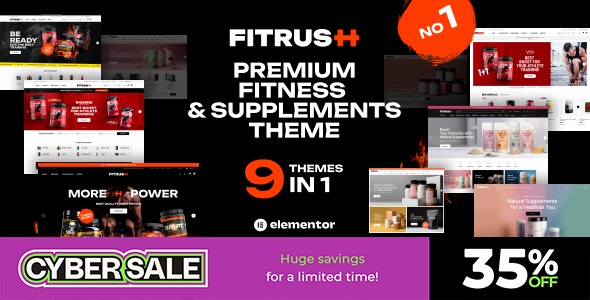 Fitrush 1.3.3 – Fitness and Health Supplements WordPress Theme
