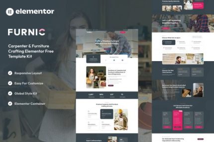 Furnic - Carpenter & Furniture Crafting Elementor Template Kits