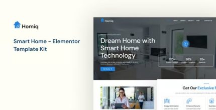 Homiq - Smart Home Elementor Template Kit