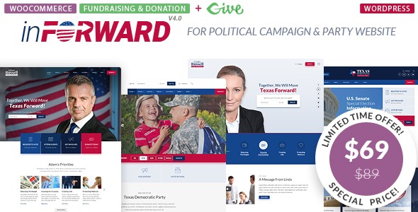 inForward 4.1 – Political Campaign and Party WordPress Theme
