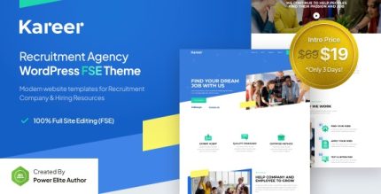 Kareer - Human Resource & Recruitment Agency FSE WordPress Theme