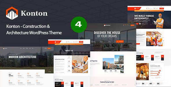 Konton 1.0.4 – Construction & Architecture WordPress Theme