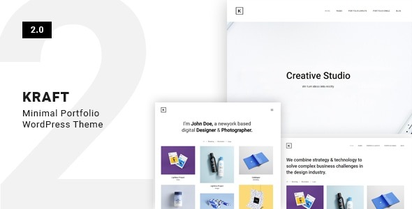 Kraft 2.5.3 – Minimal Portfolio WordPress Theme