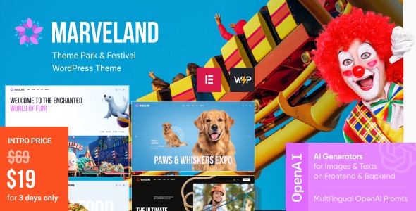 Marveland 1.10.0 – Theme Park & Festival WordPress Theme