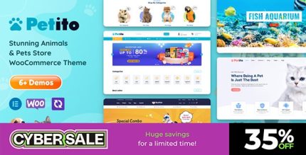 Petito - Animals and Pets Store WooCommerce Theme