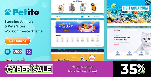 Petito 1.6.2 – Animals and Pets Store WooCommerce Theme