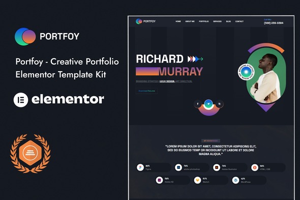 Portfoy 1.0 – Portfolio Elementor Template Kit
